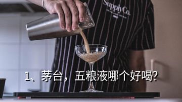 1、茅臺(tái)，五糧液哪個(gè)好喝？