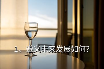 1、遵義未來發(fā)展如何？