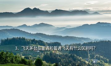 3、飛天茅臺品鑒酒和普通飛天有什么區(qū)別嗎？