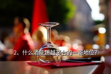 2、什么酒能超越茅臺的一哥地位？