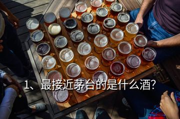1、最接近茅臺的是什么酒？