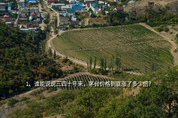 1、誰能說說三四十年來，茅臺價格到底漲了多少倍？