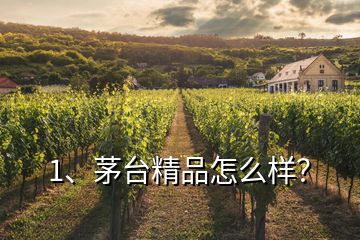 1、茅臺精品怎么樣？