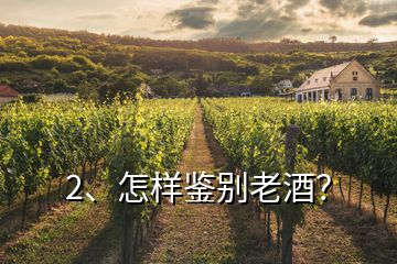 2、怎樣鑒別老酒？