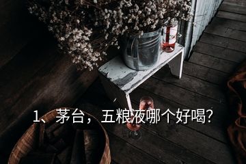 1、茅臺(tái)，五糧液哪個(gè)好喝？