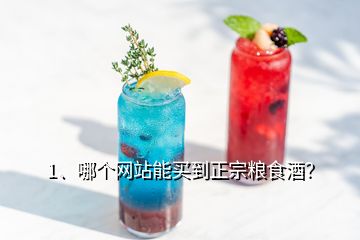 1、哪個網(wǎng)站能買到正宗糧食酒？