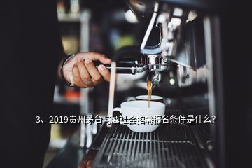 3、2019貴州茅臺習酒社會招聘報名條件是什么？
