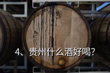 4、貴州什么酒好喝？
