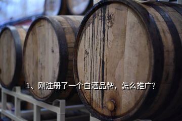 1、剛注冊(cè)了一個(gè)白酒品牌，怎么推廣？