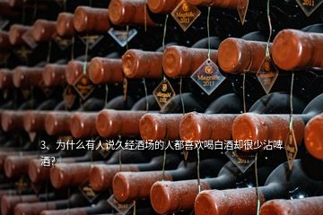 3、為什么有人說久經酒場的人都喜歡喝白酒卻很少沾啤酒？
