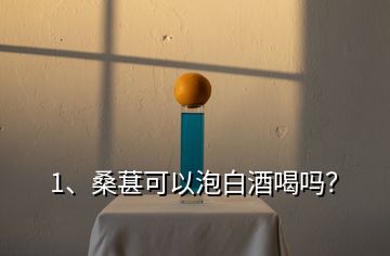 1、桑葚可以泡白酒喝嗎？