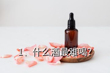 1、什么酒最難喝？