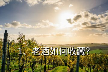 1、老酒如何收藏？