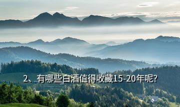 2、有哪些白酒值得收藏15-20年呢？