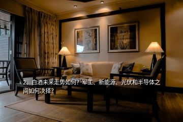 2、白酒未來走勢如何？軍工、新能源、光伏和半導體之間如何決擇？
