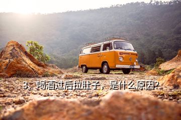 3、喝酒過后拉肚子，是什么原因？