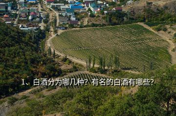 1、白酒分為哪幾種？有名的白酒有哪些？