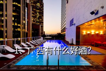 1、廣西有什么好酒？