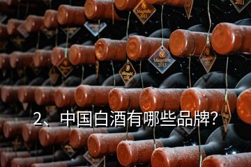 2、中國(guó)白酒有哪些品牌？