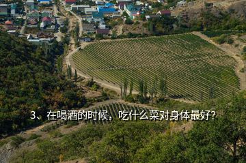 3、在喝酒的時候，吃什么菜對身體最好？