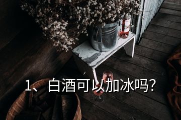1、白酒可以加冰嗎？