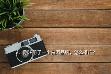 2、剛注冊了一個白酒品牌，怎么推廣？