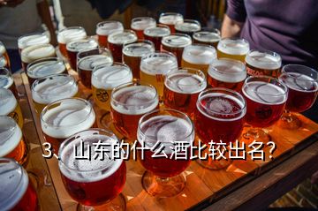 3、山東的什么酒比較出名？