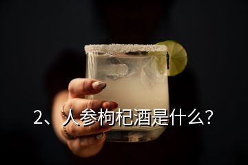 2、人參枸杞酒是什么？