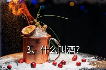 3、什么叫酒？