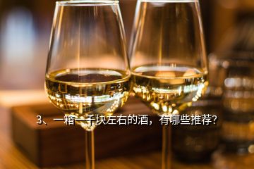 3、一箱一千塊左右的酒，有哪些推薦？