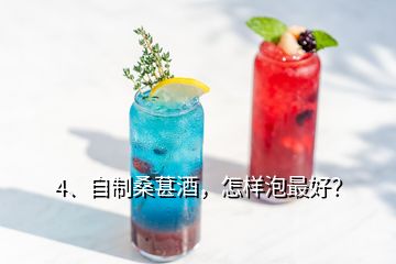 4、自制桑葚酒，怎樣泡最好？