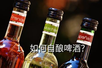 1、如何自釀啤酒？