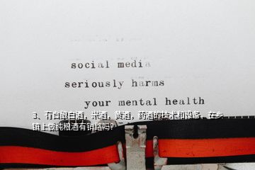 3、有自釀白酒，米酒，黃酒，藥酒的技術(shù)和設(shè)備，在鄉(xiāng)鎮(zhèn)上做純糧酒有銷路嗎？