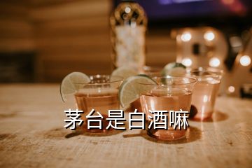 茅臺(tái)是白酒嘛