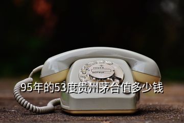 95年的53度貴州茅臺值多少錢
