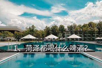1、菏澤都喝什么啤酒？
