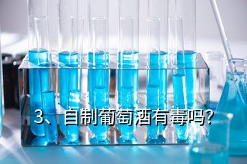 3、自制葡萄酒有毒嗎？