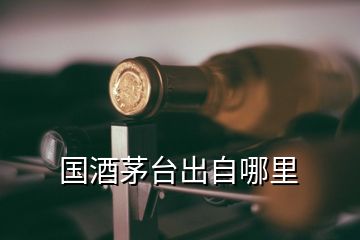 國酒茅臺(tái)出自哪里