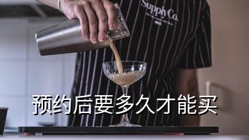 預(yù)約后要多久才能買