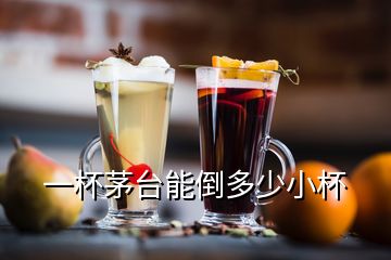 一杯茅臺能倒多少小杯