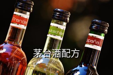茅臺(tái)酒配方