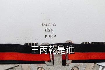 王丙乾是誰(shuí)