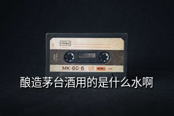 釀造茅臺酒用的是什么水啊