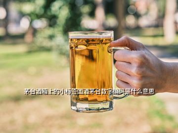 茅臺(tái)酒箱上的小標(biāo)簽國酒茅臺(tái)數(shù)字編碼是什么意思