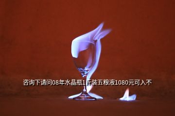 咨詢下請(qǐng)問(wèn)08年水晶瓶1斤裝五糧液1080元可入不