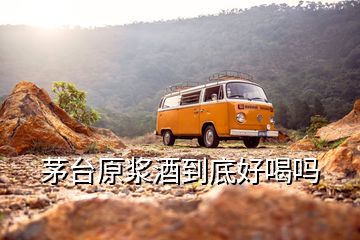 茅臺原漿酒到底好喝嗎