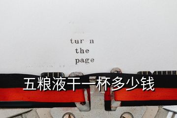 五糧液干一杯多少錢(qián)