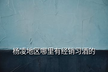 楊凌地區(qū)哪里有經(jīng)銷習(xí)酒的