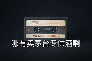 哪有賣(mài)茅臺(tái)專(zhuān)供酒啊
