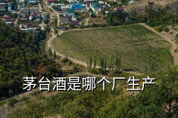 茅臺(tái)酒是哪個(gè)廠(chǎng)生產(chǎn)